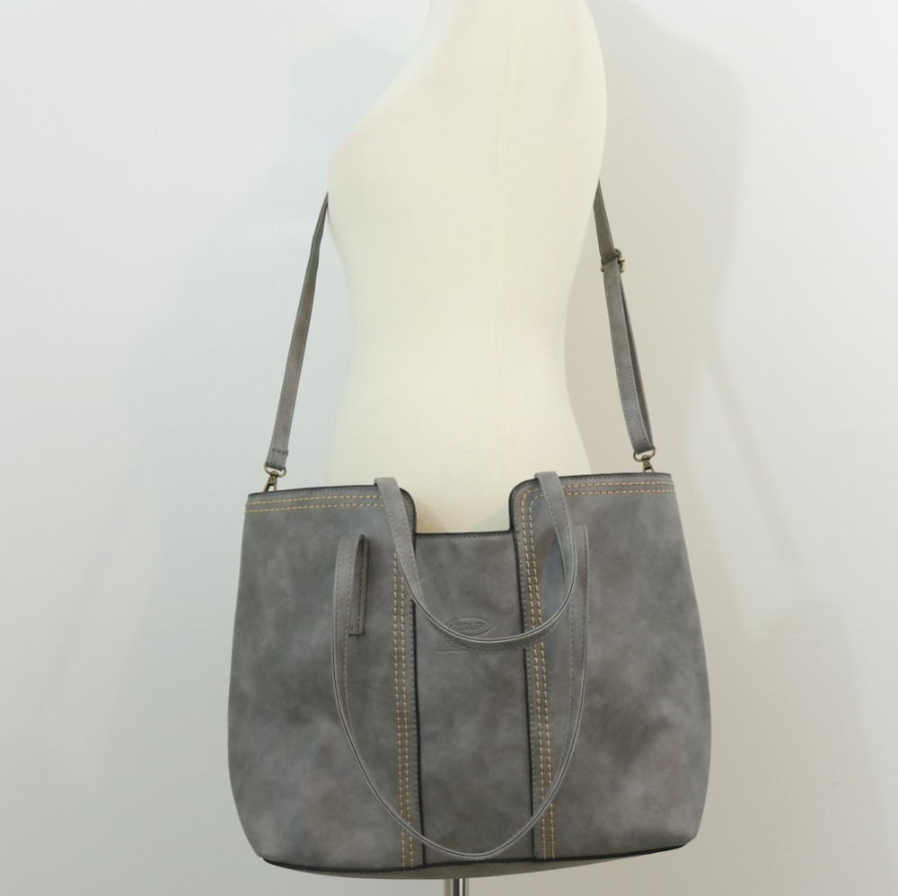 Xishangliangpin Vegan Leather Crossbody Tote Bag - Picture 1 of 8